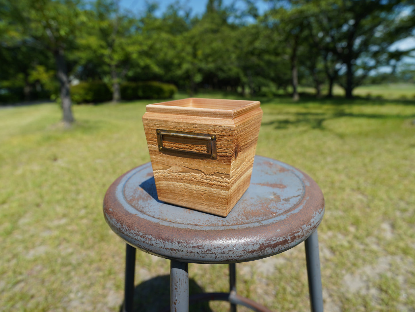 Sustainable wood tapered 105 & vintage nametag #6