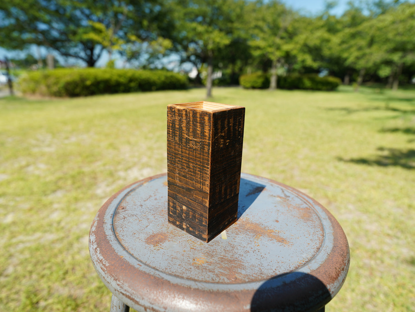 Old wood dry vase #14