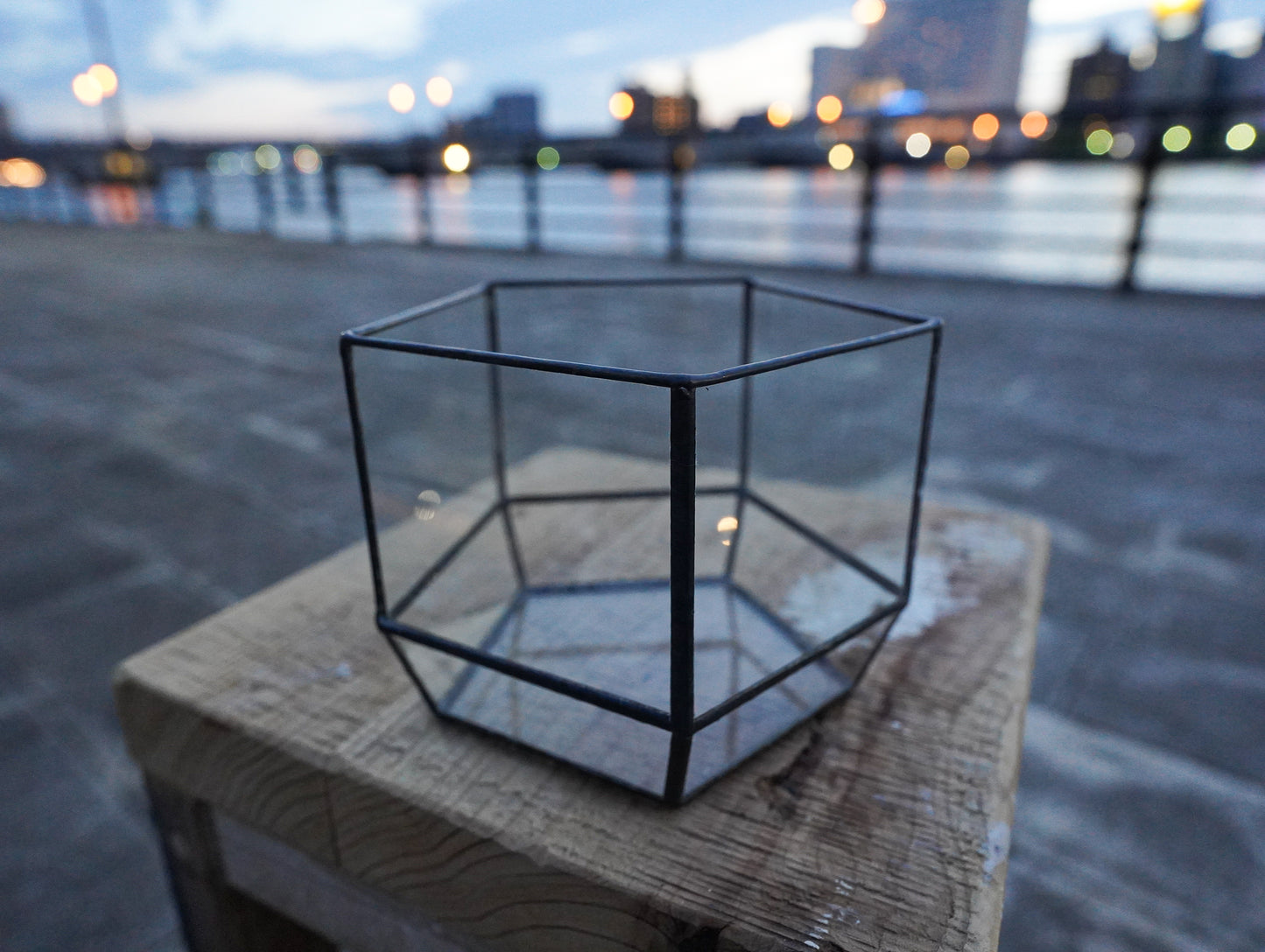 Glass Planter pentagon BF#28