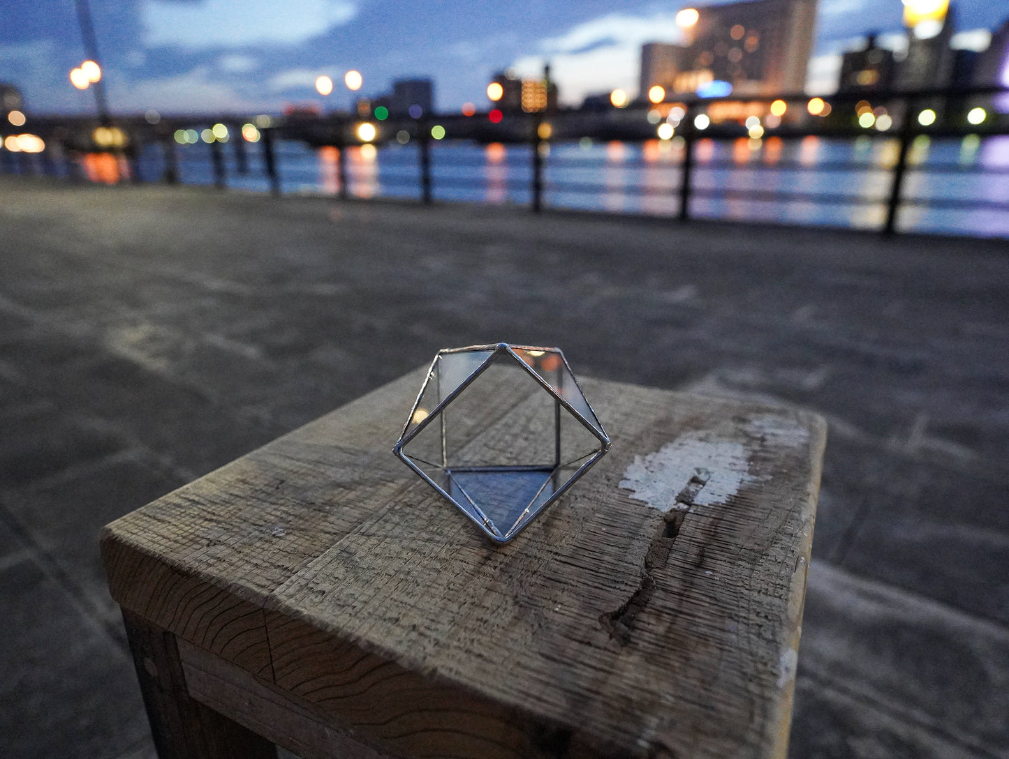 Glass Planter polygon mini #32