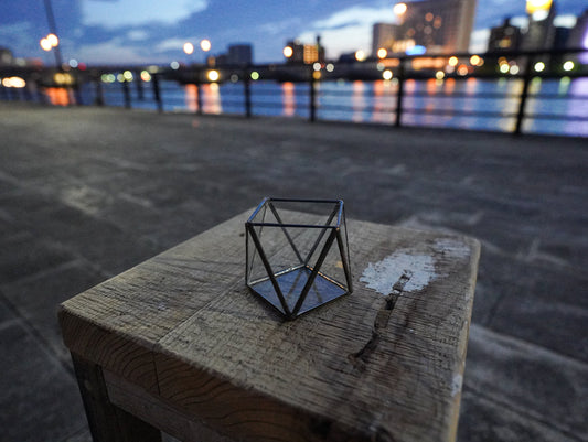 Glass Planter polygon mini BF#33