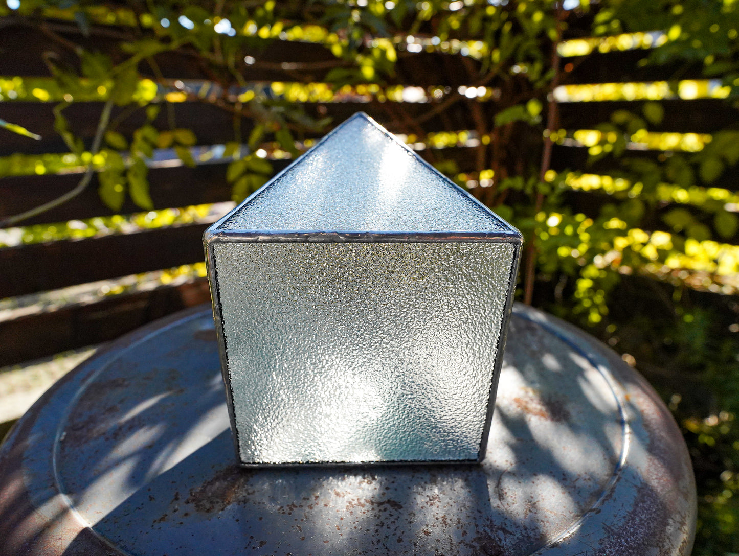 Glass Planter polygon rough #75
