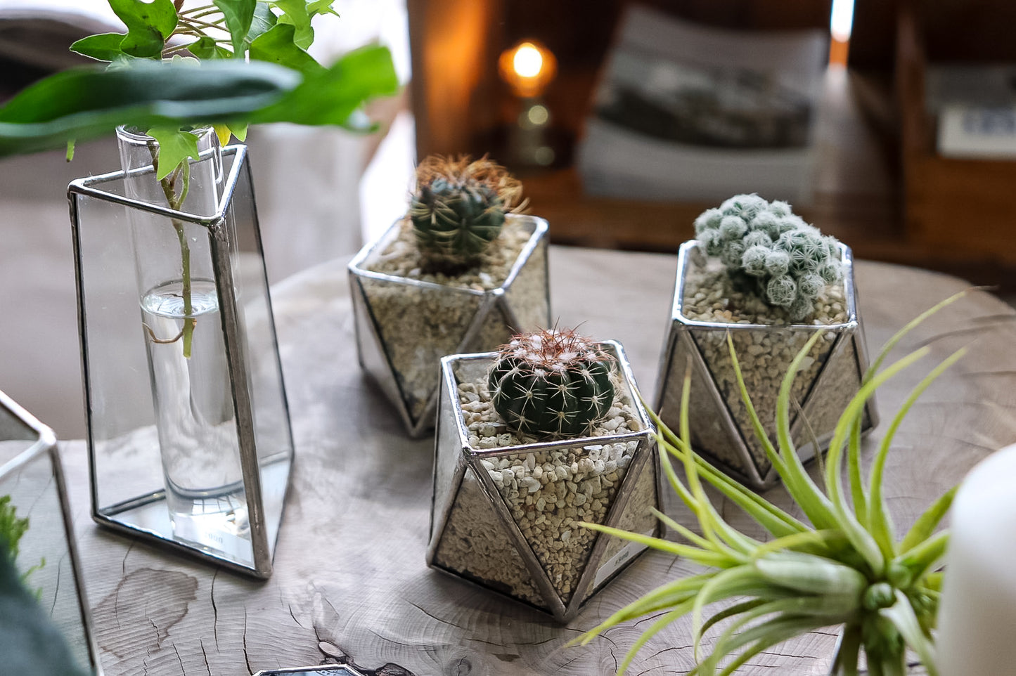Glass Planter polygon mini BF#36