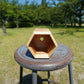 Sustainable wood hexagon 120 #7
