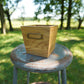 Sustainable wood tapered 120 & vintage nametag #9