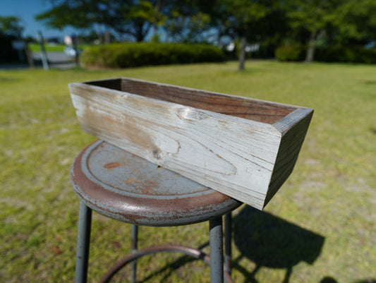 Old wood tapered planter #16