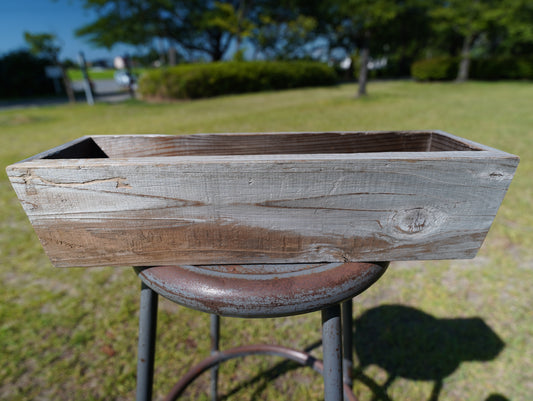 Old wood tapered planter #16