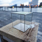 Glass Planter square yellow #22