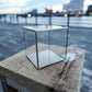 Glass Planter square yellow #22