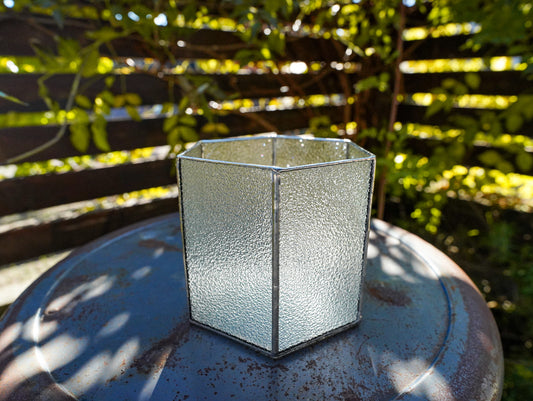 Glass Planter hexagon #66