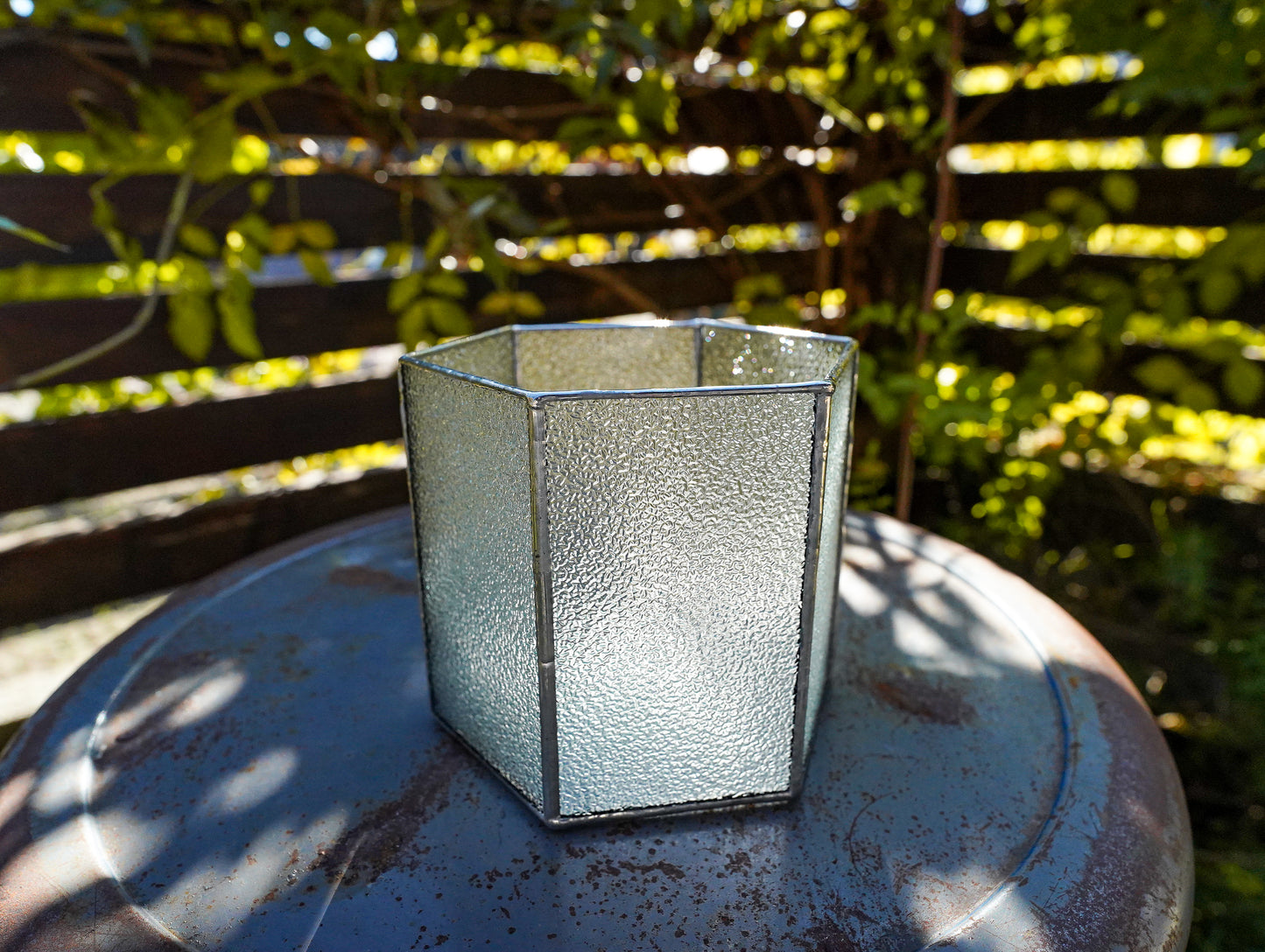 Glass Planter hexagon #66