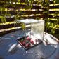 Glass Planter square red #70