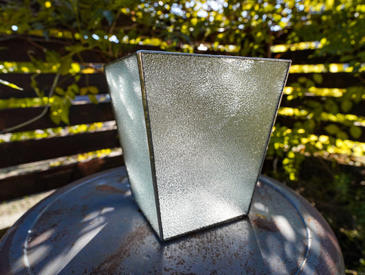 Glass Planter tapered rough #77