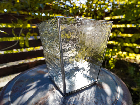 Glass Planter tapered bump #78