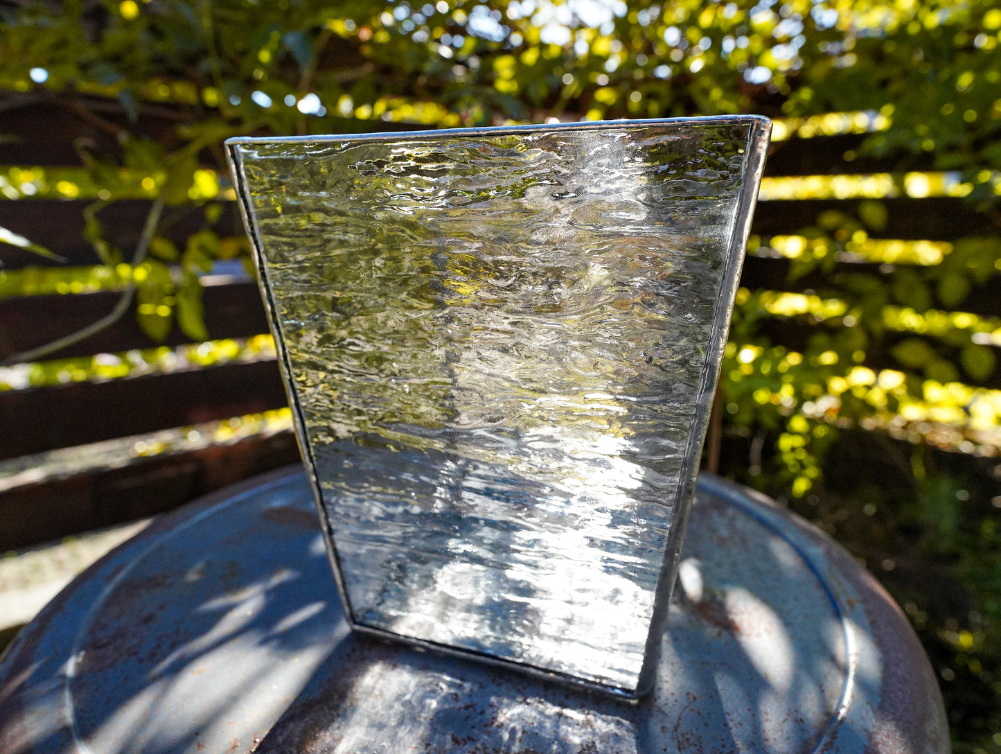 Glass Planter tapered bump #78