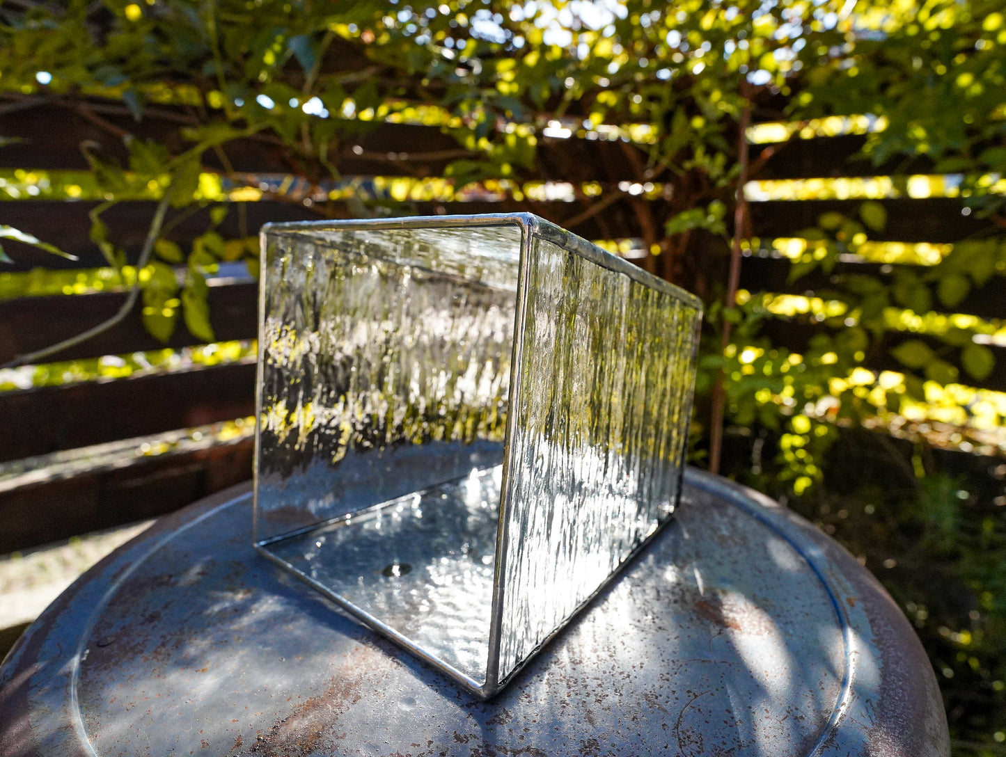 Glass Planter tapered bump #78