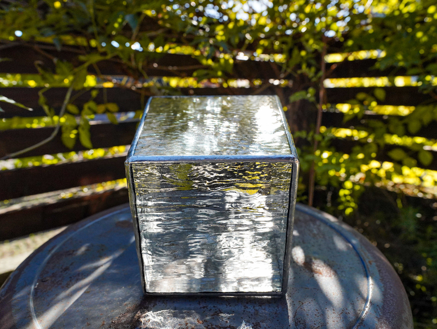 Glass Planter tapered bump #78