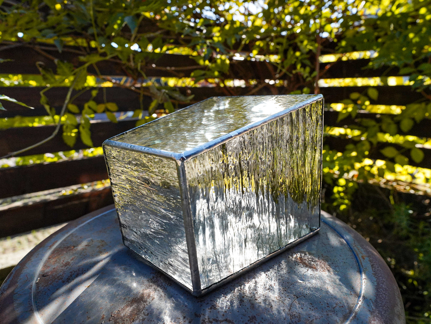 Glass Planter tapered bump #78